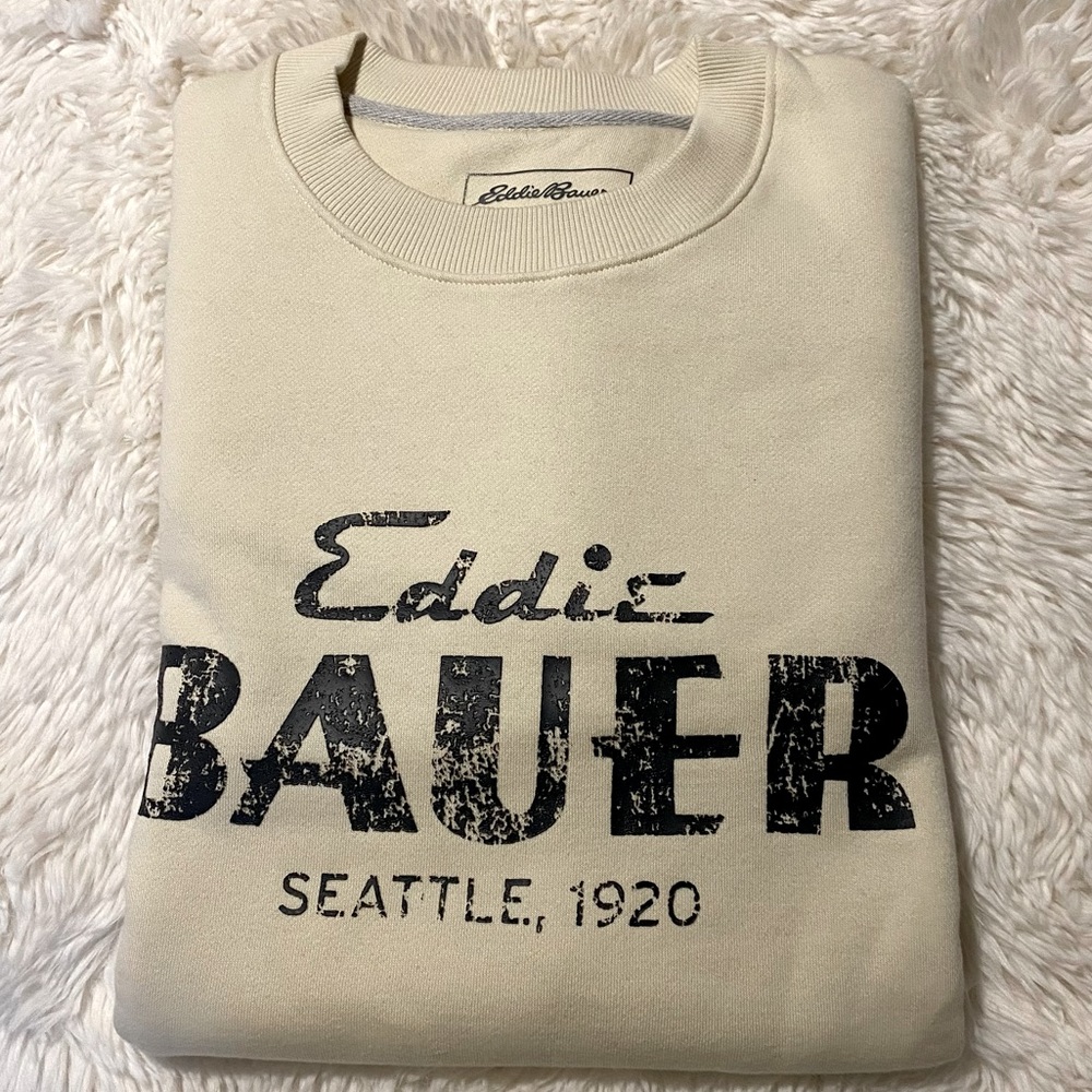 Eddie Bauer oversized crew neck.